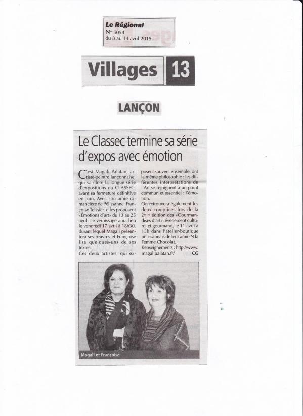 Expo emotions d arts le classec avril 2015