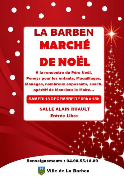 Marche de noel la barben 13 12 2014