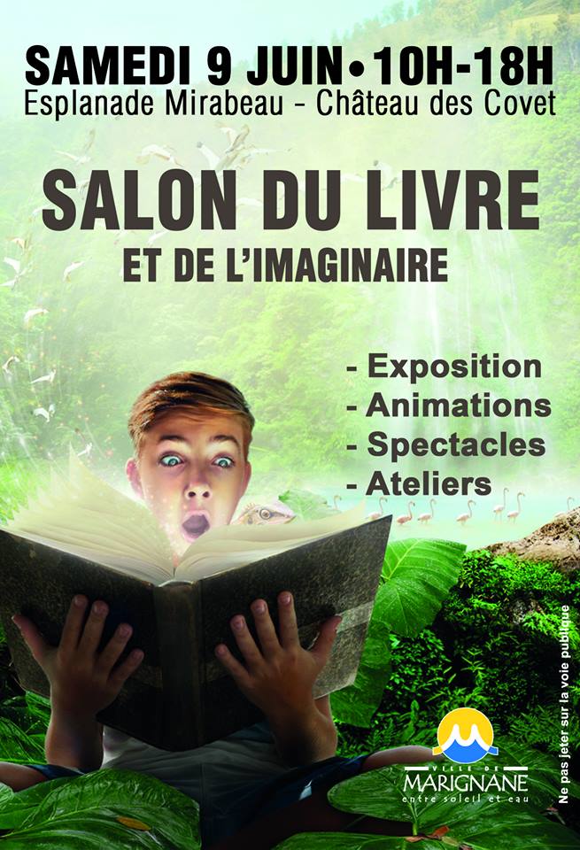 Salon du livre affiche marignane 2018